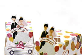 結婚喜糖包裝紙/婚禮喜糖盒/禮品紙袋（提袋〉